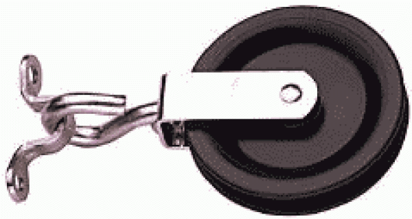 STEUERSEILBLÖCKE MIT BEFESTIGUNGSKRAMPE 16MM GLEITLAGER