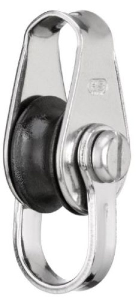 MINI-BLOCK 1 ROLLE KUNSTSTOFF MIT HUNDSFOTT GLEITLAGER
