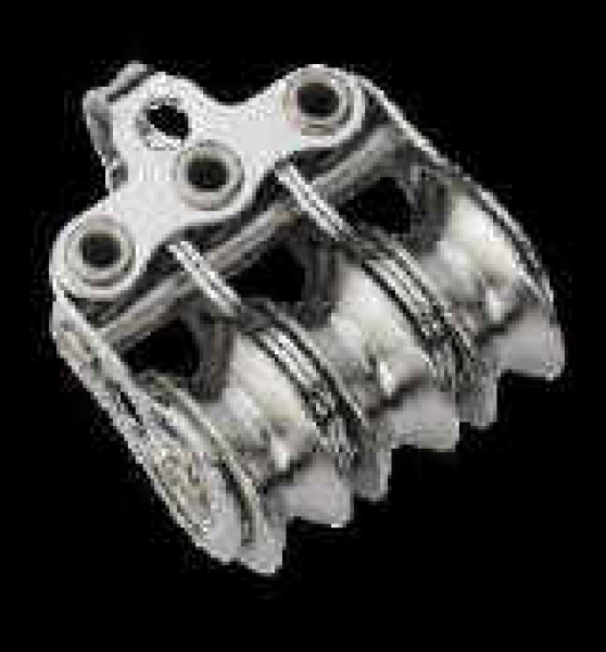 MICRO-XS-BLOCK MIT BÜGEL 3 ROLLEN KUGELLAGER, ROLLE EDE