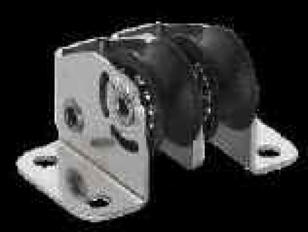 MICRO-XS-STEHBLOCK 2 ROLLEN KUGELLAGER, ROLLE KUNSTSTOF