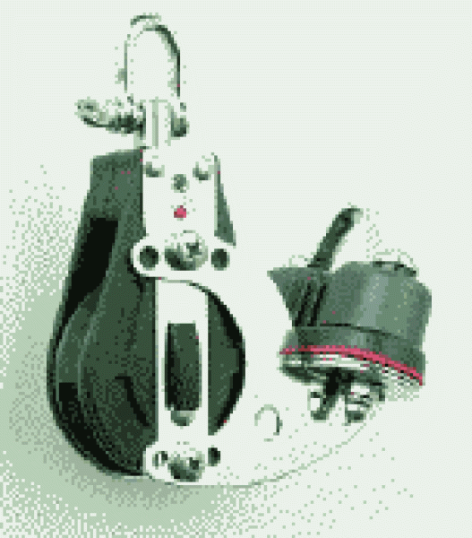 RATSCHBLOCK 1 ROLLE MIT SCHOTKLEMME KUGELLAGER
