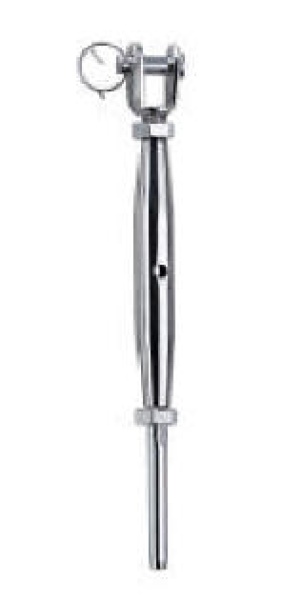 WANTENSPANNER 1 GABEL 1 GEWINDETERMINAL M10 AISI 316 FÜ