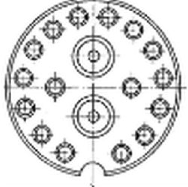Philippi Serie 694 Kupplungsstecker Radar (16NF-2H