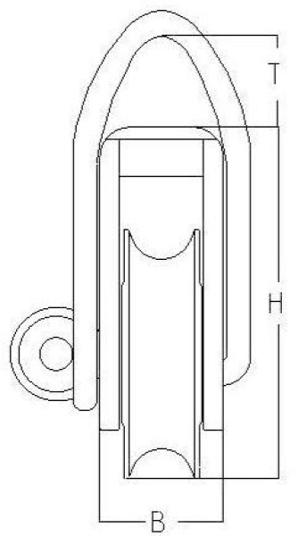 Loopblock Serie 1 Classic S, 100mm Gleitlager, langer Loop