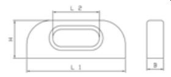 TyeTec® Fairleads Schlitz 12mm mit Langloch, Sackbohrung