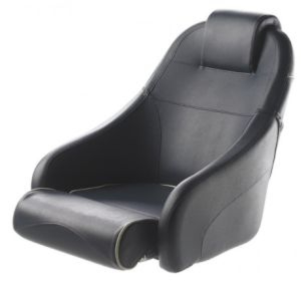 Vetus Bootsstuhl dunkelblau mit weißen Nähten