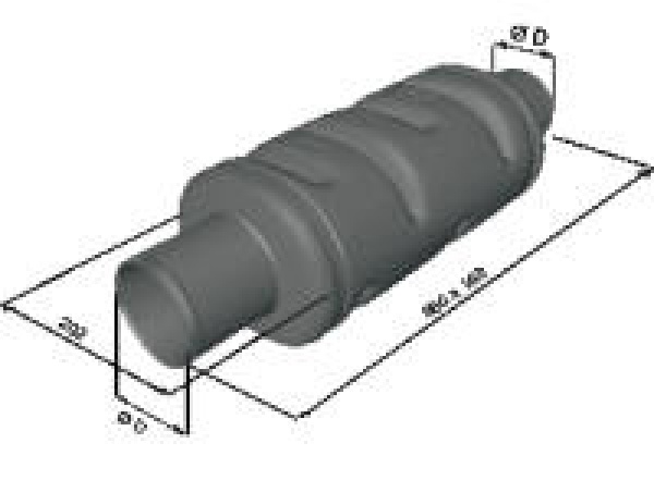 Vetus Schalldämpfer MP100