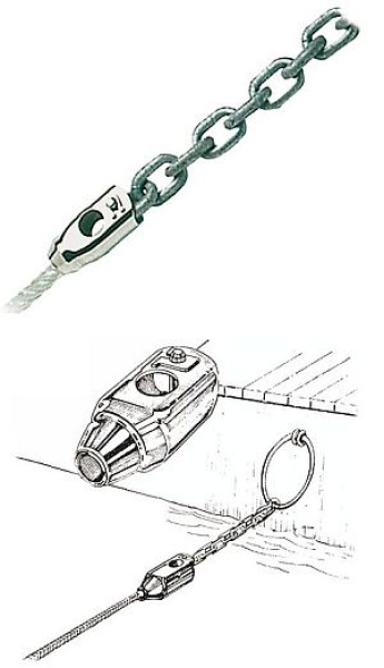 Leinen-Kettenverbinder 10/6 mm