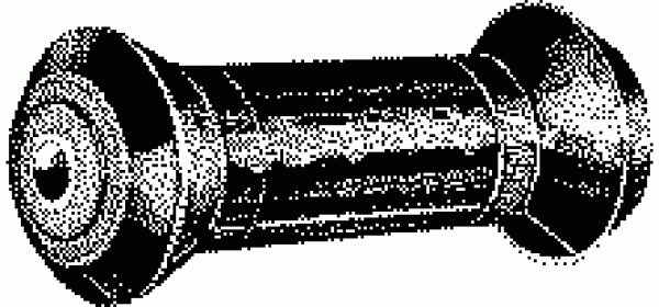 Mittlere Rolle, schwarz 220 mm