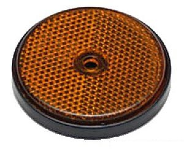 Rückstrahler, orange 60 mm