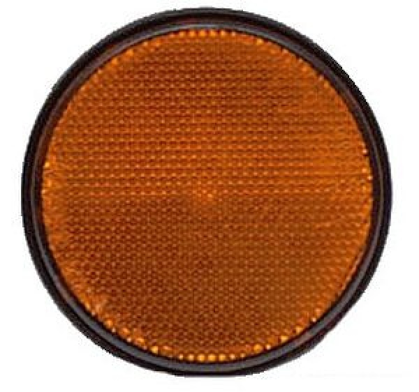 Kleb-Rückstrahler, orange 60 mm