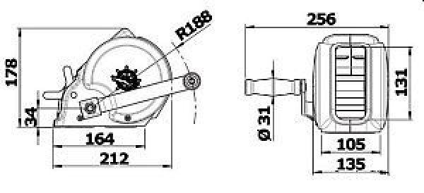 Trailerwinde Max 450 kg