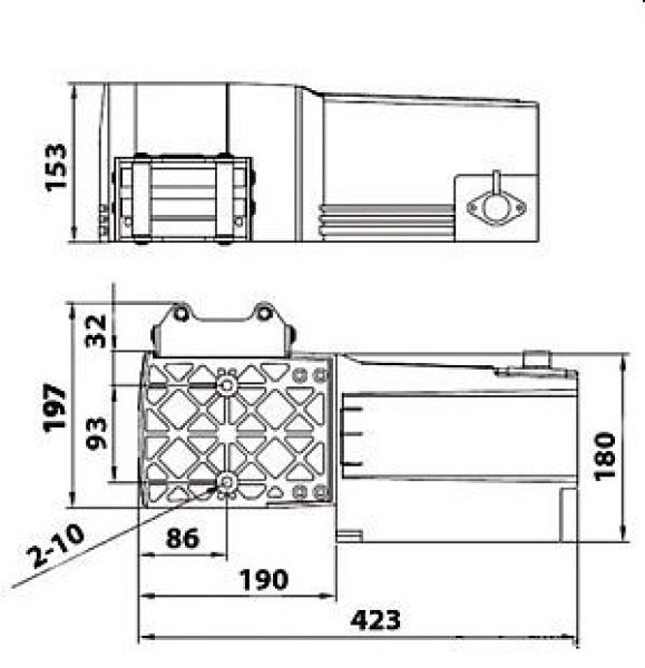 Elektrische Treidelwinde 2400 Kg 1200 W 12 V