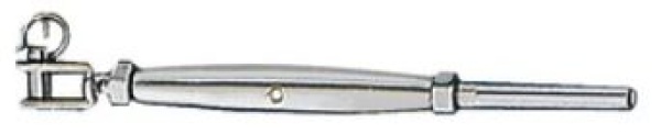 VA-Stahl Wantenspanner m. fester Gabel 10 mm