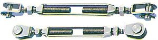Wantenspanner m. zwei festen Gabeln AISI 316 12 mm
