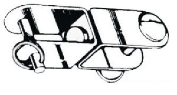 Wirbel aus VA-Stahl 13 x15 mm