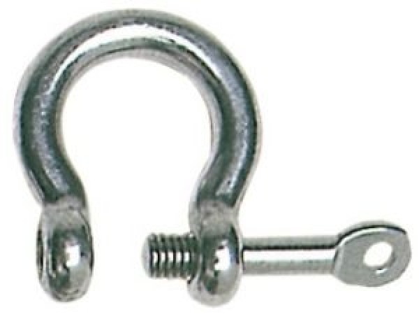 Geschweifter Schäkel Schlüsselbolzen AISI 316 8 mm