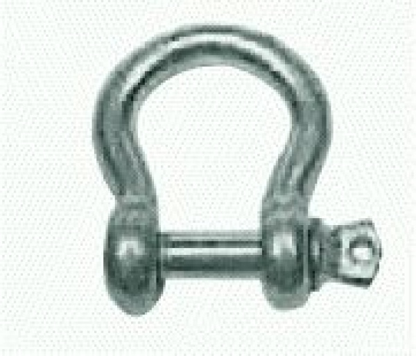 Geschweifter Schäkel, feuerverzinkter Stahl 6 mm