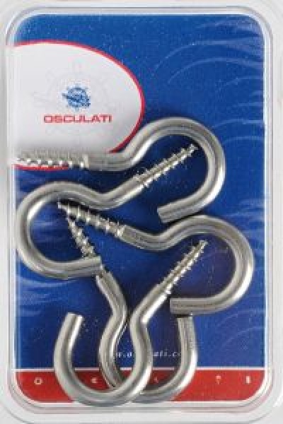 VA-Stahl Hakenschrauben, gebogen 37 x 3,5 mm Blisterver