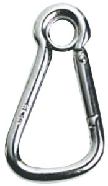 Karabinerhaken AISI 316 m. Auge weit Öffnung 23 mm