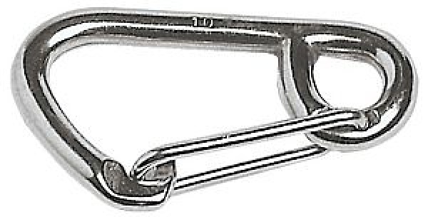 Karabinerhaken AISI 316 m. weiter Öffnung 80 mm