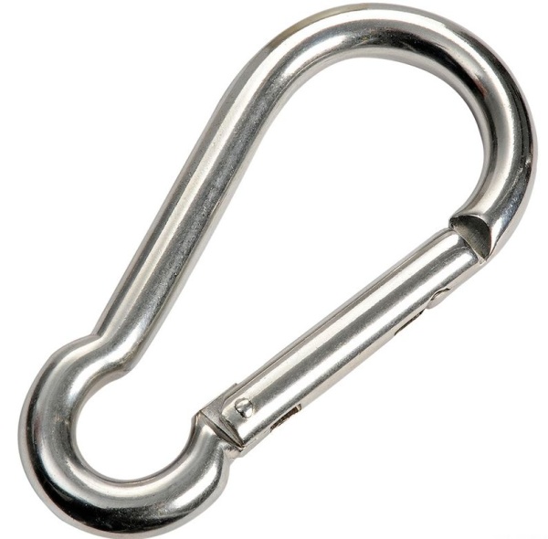 Karabinerhaken ohne Bolzen AISI 316 10 mm