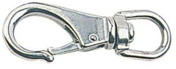 Schnappschäkel AISI 316 m. Roller 113 mm