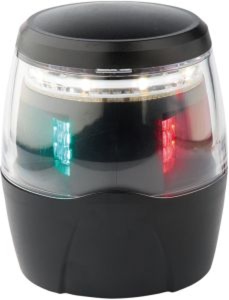 360° Topplicht + dreifarbiges, schwarzes Gehäuse