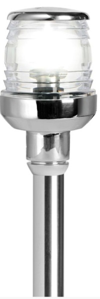 VA-Stahl Schaft 100 cm m. Leuchte aus VA-Stahl