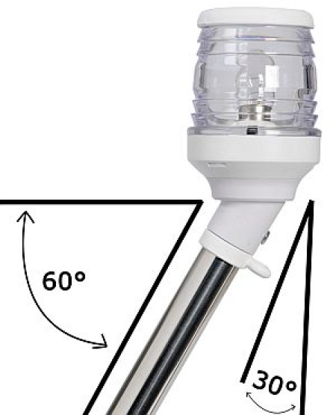 360° Ledschaft Scheinwerfer 30°, weiß 60 cm
