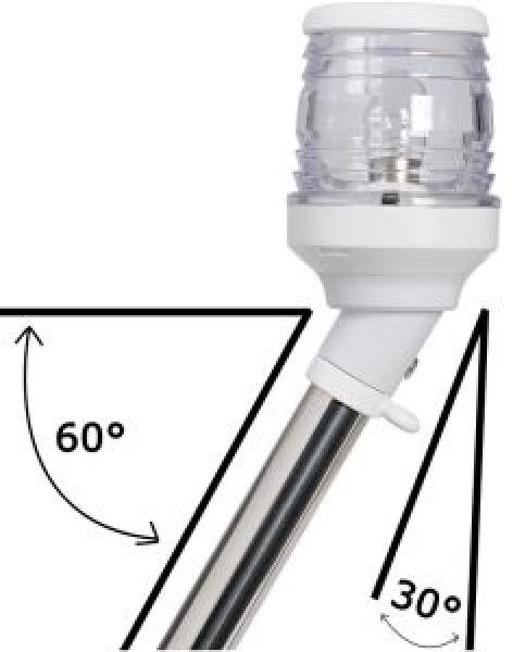 Ausziehbarer Schaft 30° Scheinwerfer weiß 60 cm