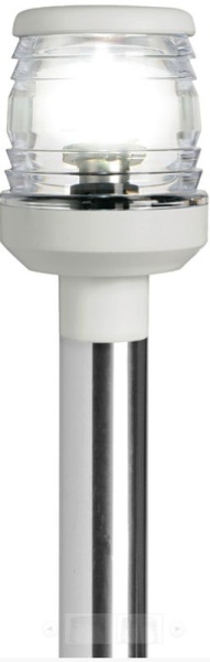 Teleskoplampenschaft 360° Classic m.Sockel Kunstoff wei