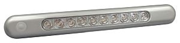 LED Aufbau-Deckenleuchte verchromt 310x40x11,5 mm