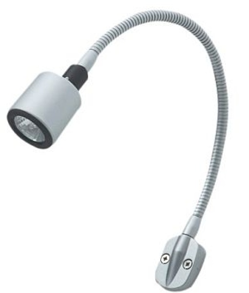6-LED Kojenleuchte m. flexiblem Arm, schwarz