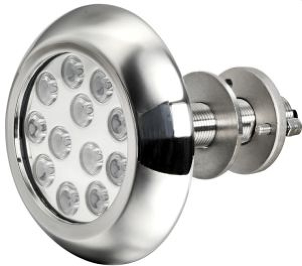 Unterwasserscheinwerfer 12x3W LED weiß m.Stiften