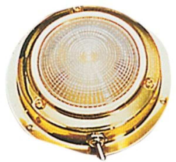 Messing LED-Deckenleuchte ohne Einbau 138 mm