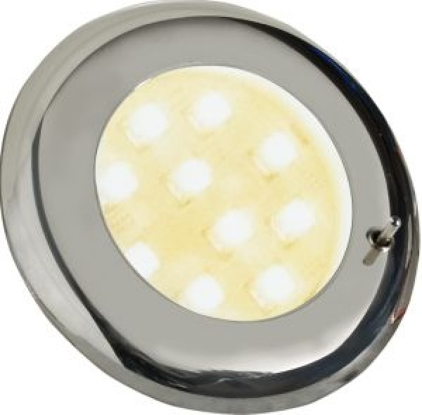 Batsystem LED-Einbauleuchte Nova 2 verchr.Schalter