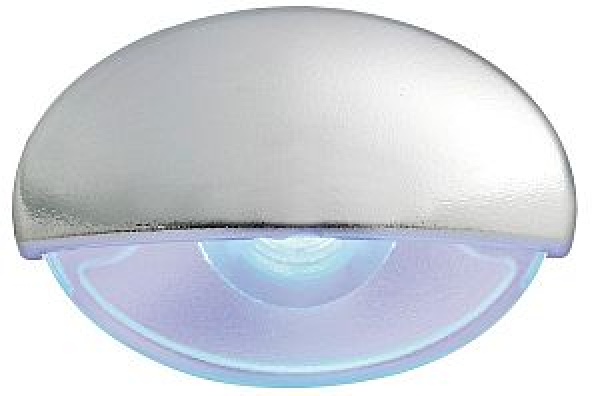 Steeplight verchrom Orientierungsleuchte, LED blau