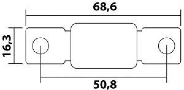 Standardisierte Hochleistungssicherung Mega 250 A