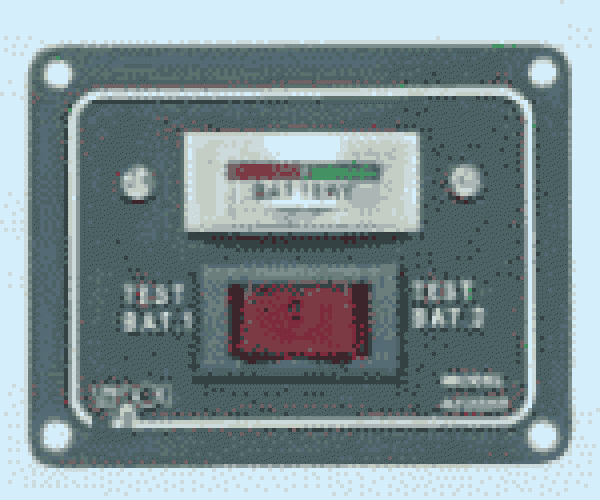 Testpaneel f. 2 Batterien, analogisch
