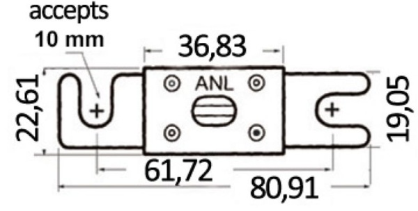 Sicherung Typ "ANL" 150 A