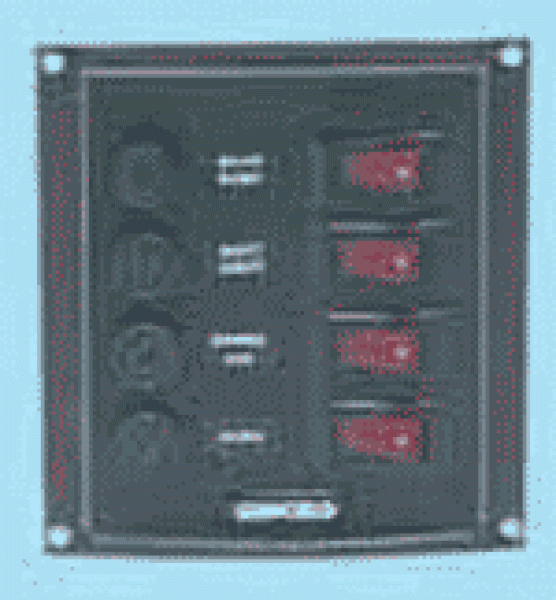 Schalttafel, vertikal 4 Schalter