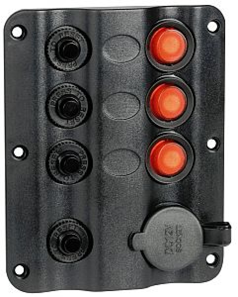 Wave ekeltrische Schalttafel 3+Zigarettenanzünder