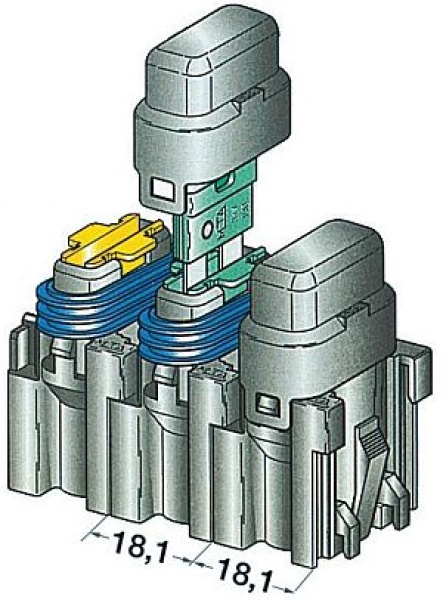 Sicherungshalter m.Deckel 5 A