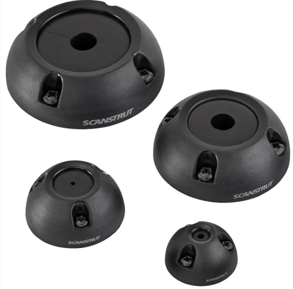 Vertikale Stopfbuchse Kunstoff, schwarz Ø 4/9 mm