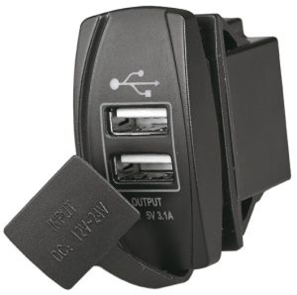 Steckdose m. 2 USB-A