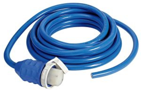 Kabel+Stecker, vormontiert blau 10 m 50 A