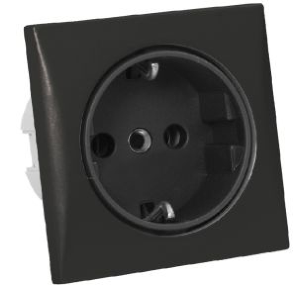 Schuko-Steckdose AC 220V schwarze
