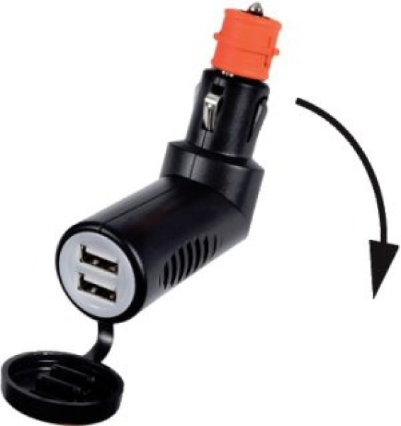 Doppel USB-Adapter, schwenkbar