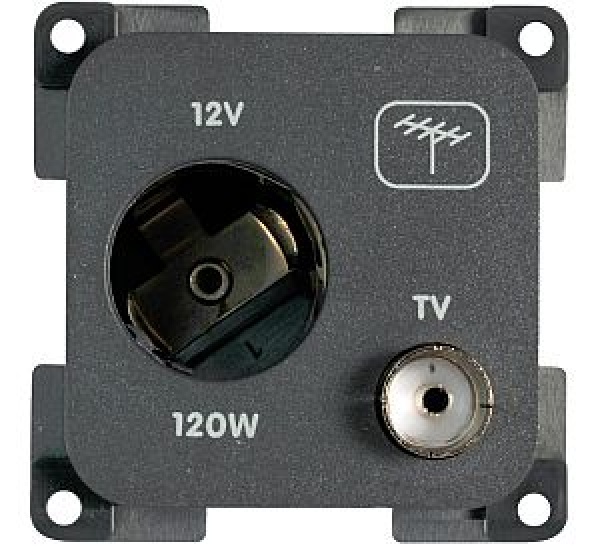 Antenne-Stecker, dunkelgrau